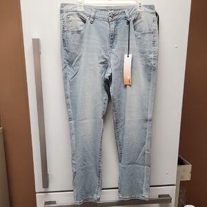NWT Jag Mid Rise Slim Ankle Light Wash Jeans - Size 16